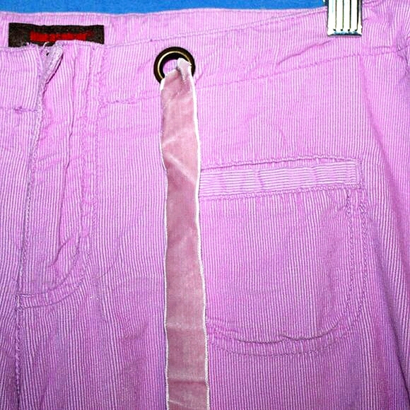 Blue Asphalt Purple Corduroy Drawstring Pants - Picture 5 of 9